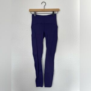 LULULEMON Grand Grape Fast as Fleece High Rise Tights Size 2